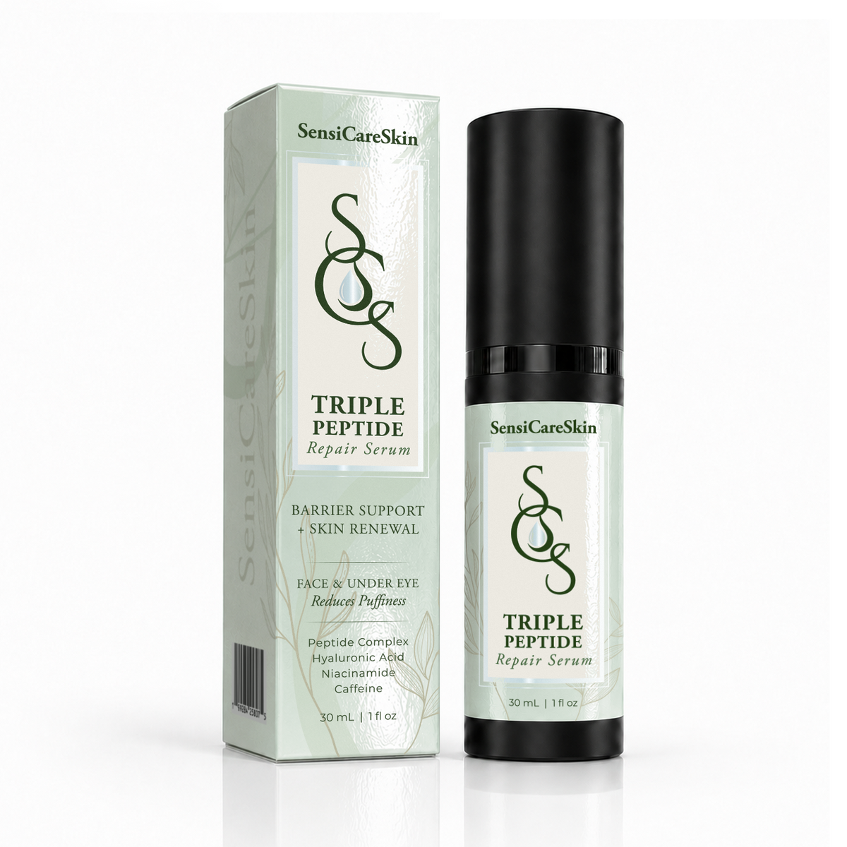Triple Peptide Repair Serum- Face & Eye