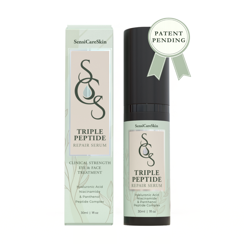 Triple Peptide Repair Serum- Face & Eye – SensiCareSkin