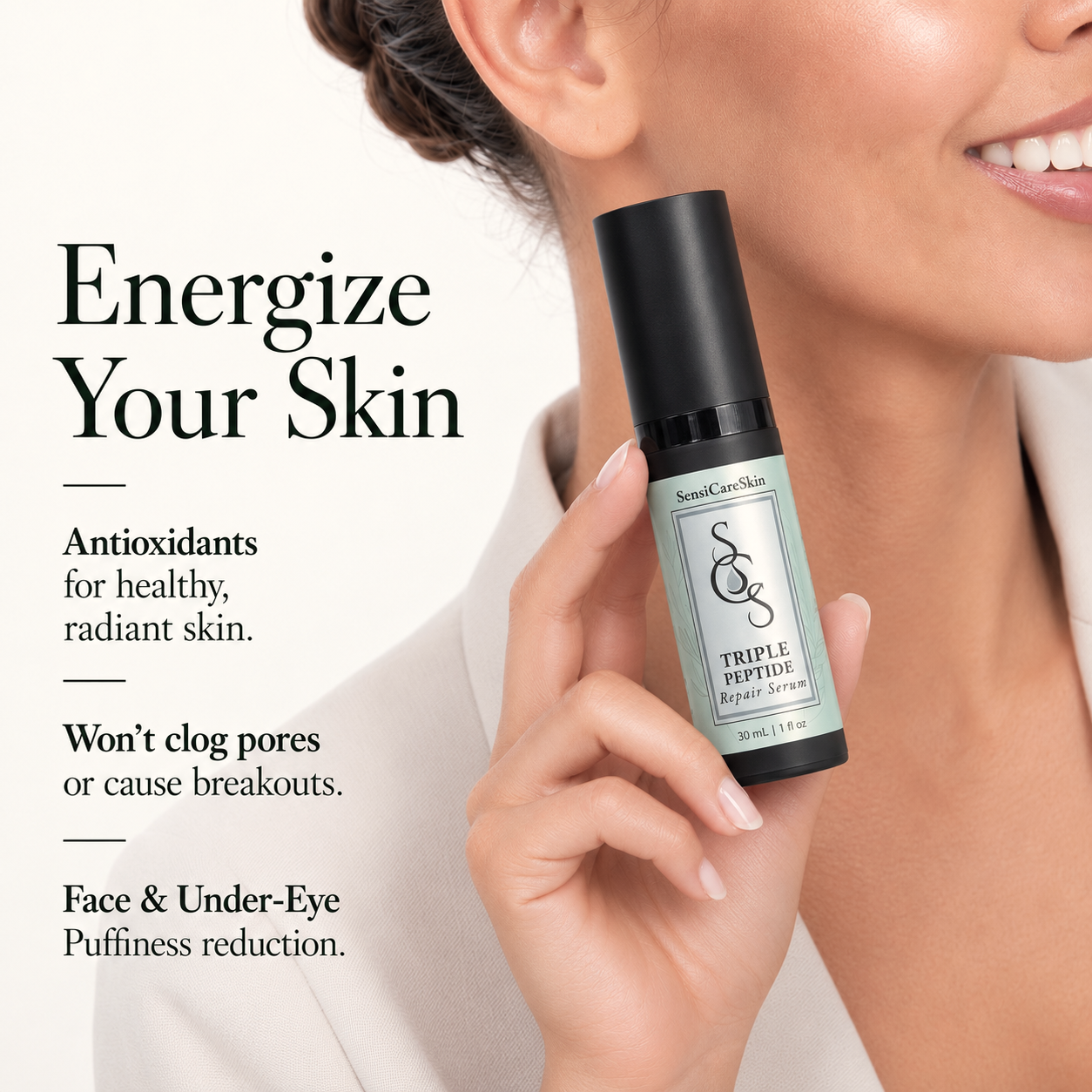 Triple Peptide Repair Serum- Face & Eye